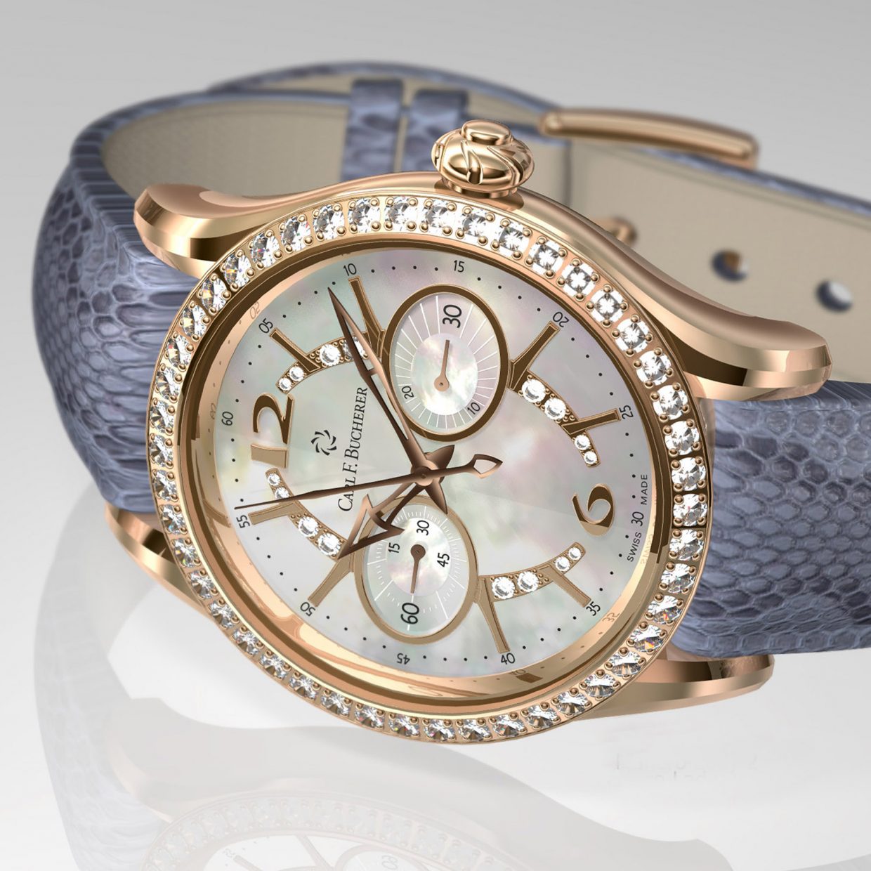 Dial for Carl F.Bucherer. Manero Lady